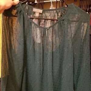 J.crew green blouse